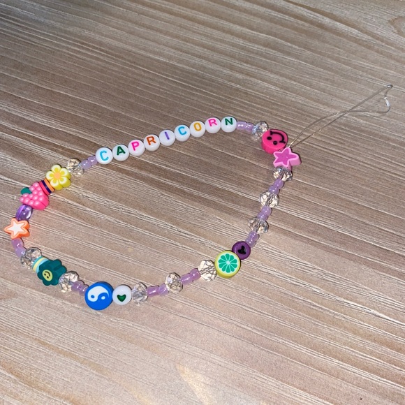 Handmade Y2K Zodiac Inspired Trendy Beaded Phone Case Lanyard Wrist Strap - Picture 8 of 8
